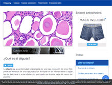 Tablet Screenshot of oliguria.net